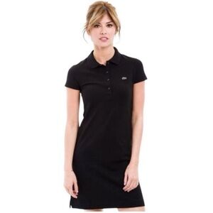 Lacoste Women's Black Polo Mini Dress